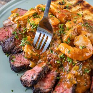 Cajun Steak and Shrimp Étouffée