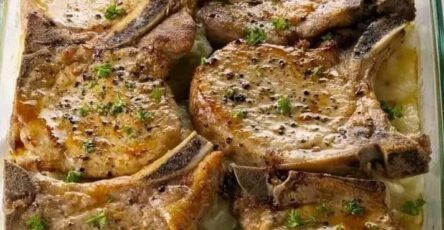 Pork Chops with Scalloped Potatoes