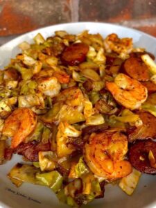 FRIED CABBAGE WITH SHRIMP