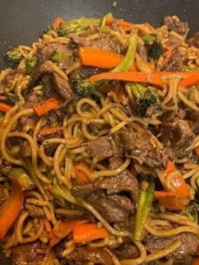 Homemade Beef Lo Mein