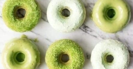 Baked Matcha Donuts