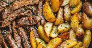 Garlic Butter Steak and Potatoes Skillet