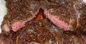 Herb-Crusted Ribeye Steak