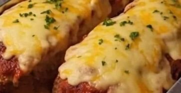 Meatloaf with Mashed Potatoes and Cheese