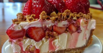 Strawberry Crunch Cheesecake