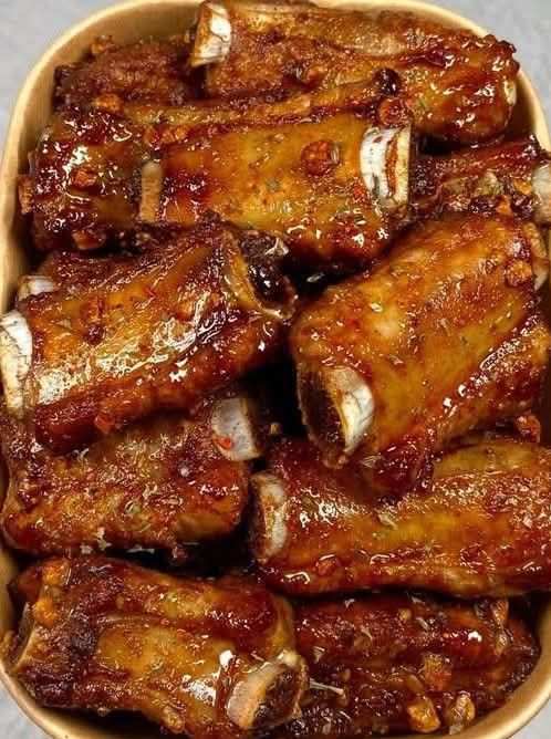 Sticky Honey Garlic Ribs