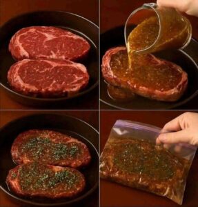 Marinated Ribeye Steaks