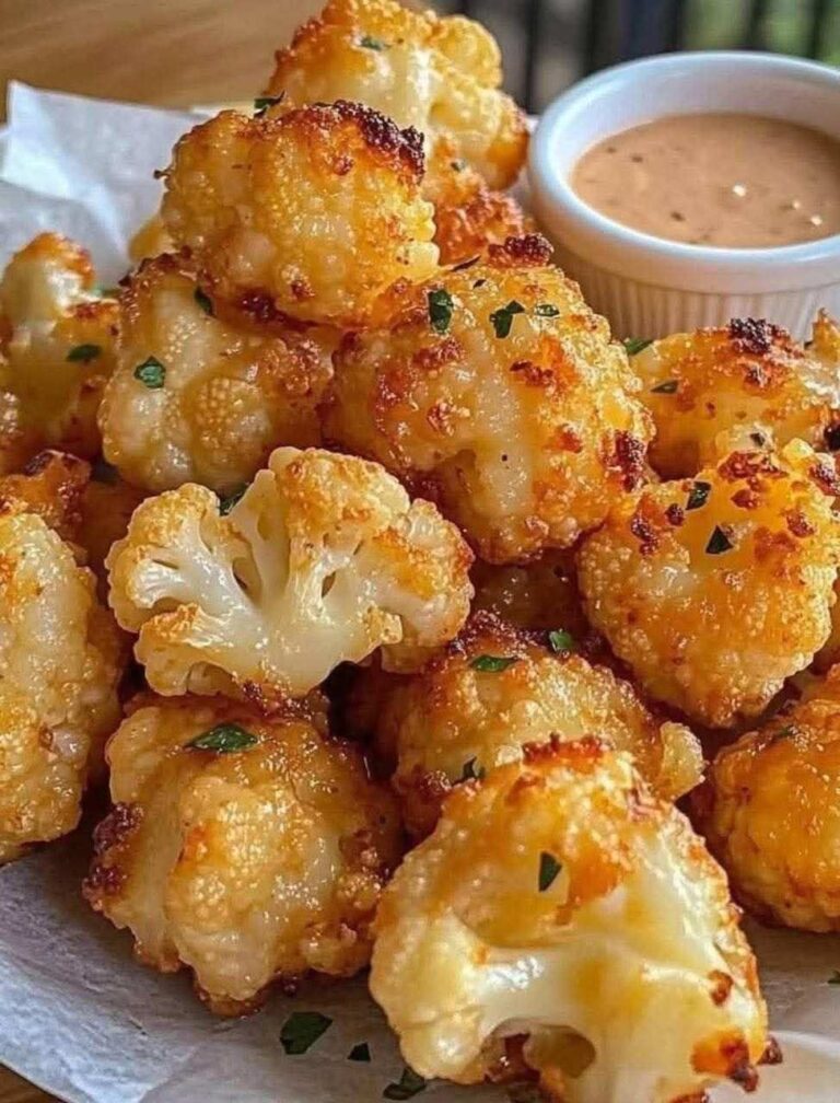 Crispy Garlic Parmesan Cauliflower Bites - My Recipe