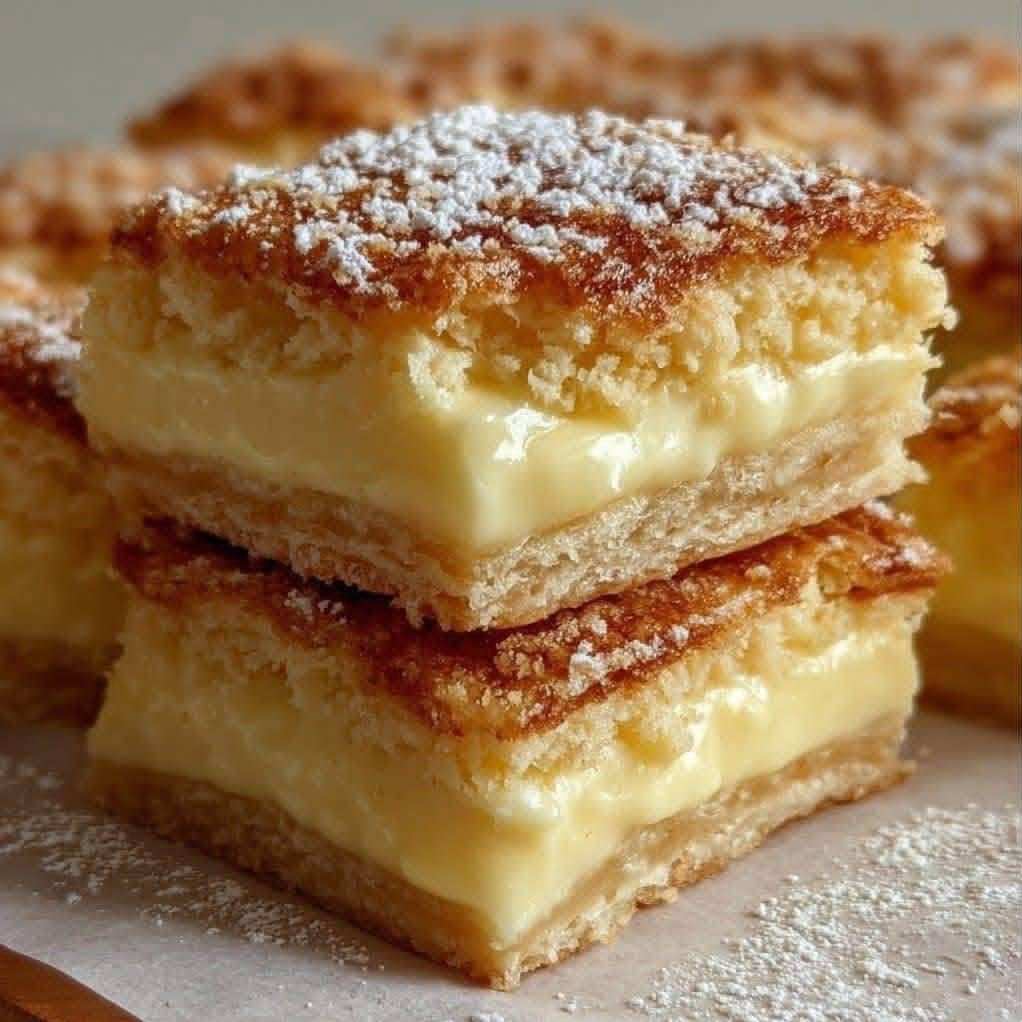 Vanilla Custard Pastry Squares