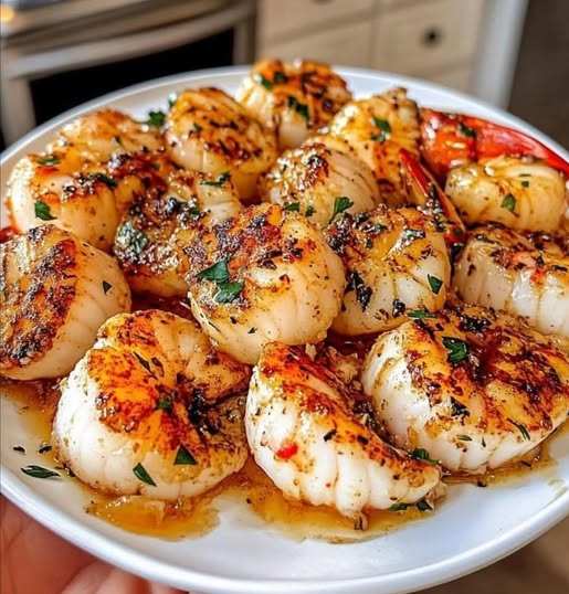 Garlic Butter Lobster and Scallops