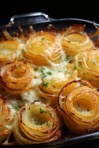 Cheesy Onion Roses